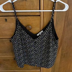 Madewell button front floral top